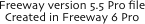 Freeway version 5.5 Pro file 