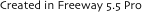 Created in Freeway 5.5 Pro